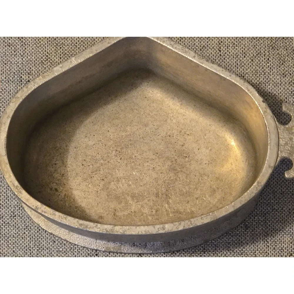 Vintage Guardian Service Ware 2-Qt Triangle Pot w/ Original Metal Hammered Lid